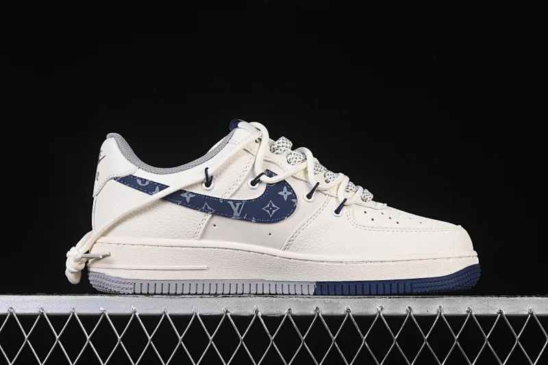 All categories Nk Air Force 1 Air Force series Nk Air Force 1 Low Air Force low-top Nike Air Force 1'07 Low LV joint flower blue hook drawstring Air Force 1 low-top casual sneakers DM6868-064